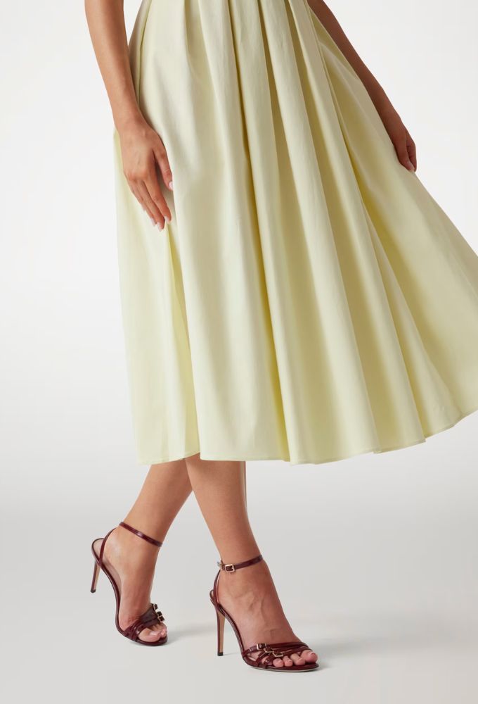 Guess Μίντι Φόρεμα Κίτρινο με Τιράντες - Image 4