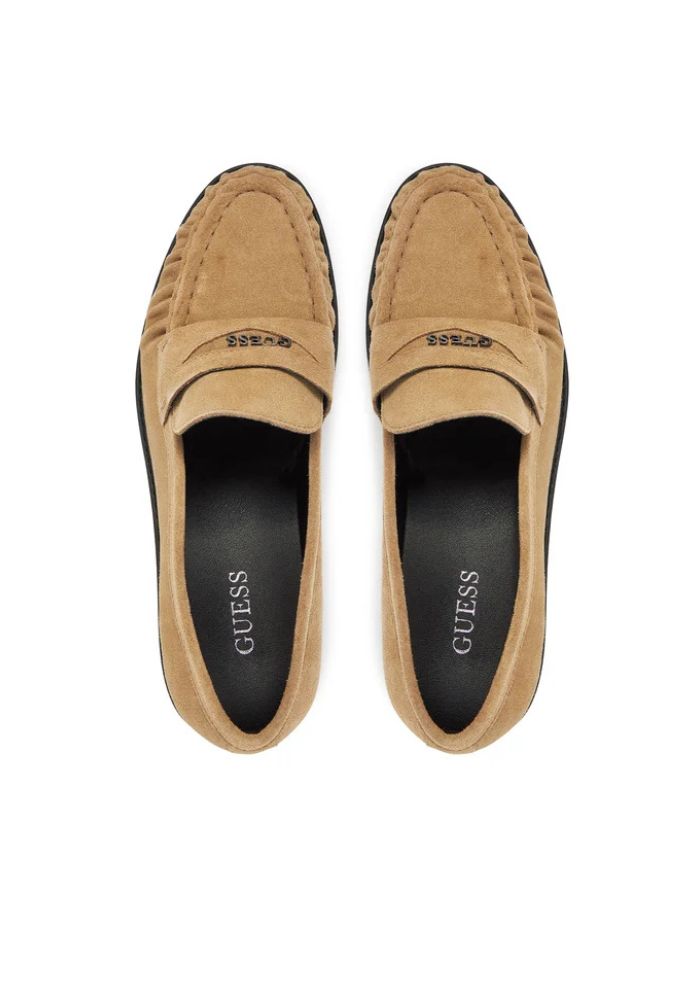 Guess Ανδρικά Μοκασίνια FMJOSA SUE14 Μπεζ - Image 6