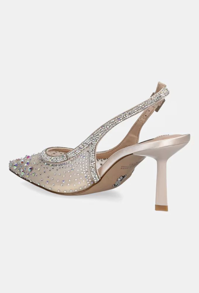 Steve Madden Γόβες Mπεζ-Χρυσό με Πέτρες - Image 4