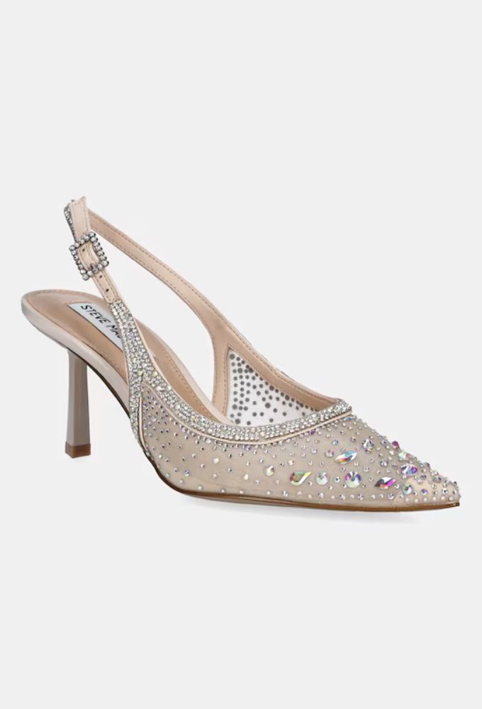 Steve Madden Γόβες Mπεζ-Χρυσό με Πέτρες