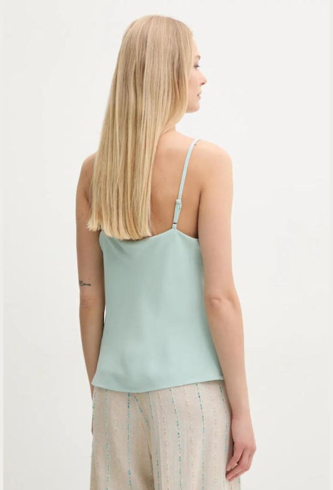 Guess Γυναικεία Μπλούζα Αμάνικη Φυστικί - Image 2