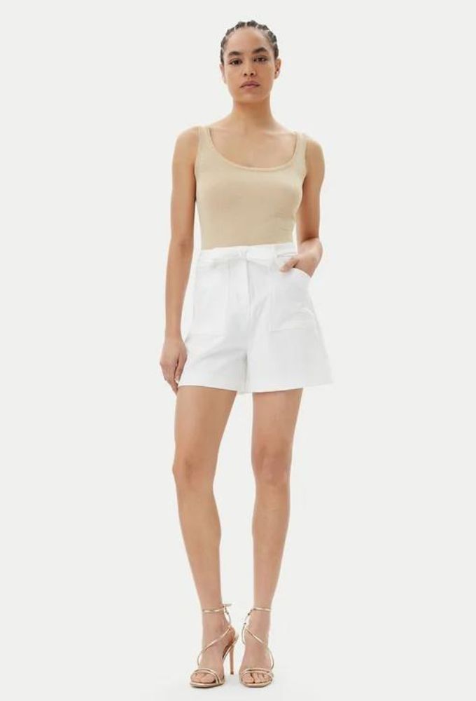 Guess Γυναικείο Σορτς Luminous White - Image 6