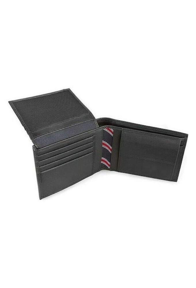 Tommy Hilfiger Mesh Flap Δερμάτινο Ανδρικό Πορτοφόλι Μαύρο - Image 6