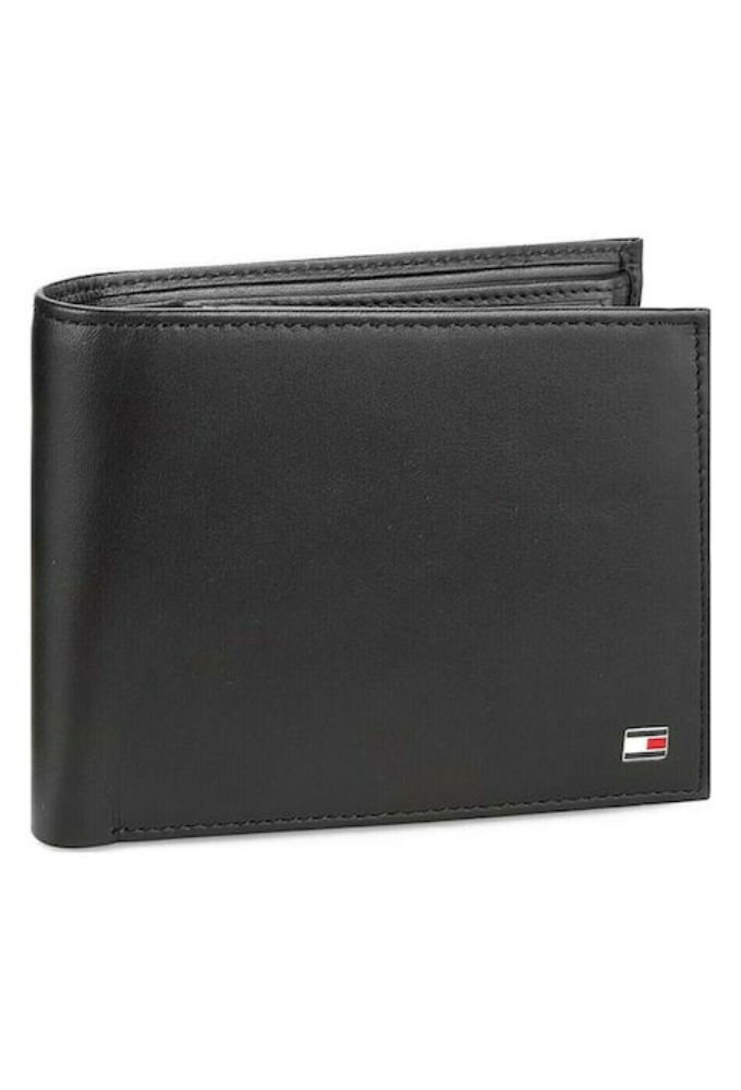 Tommy Hilfiger Mesh Flap Δερμάτινο Ανδρικό Πορτοφόλι Μαύρο - Image 3