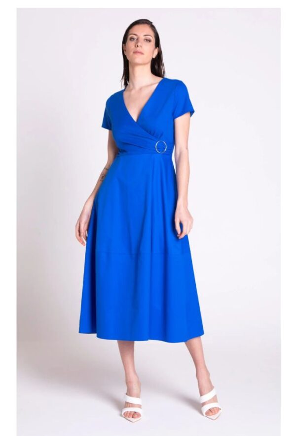 Edas Φόρεμα Midi Μονόχρωμο Μπλέ