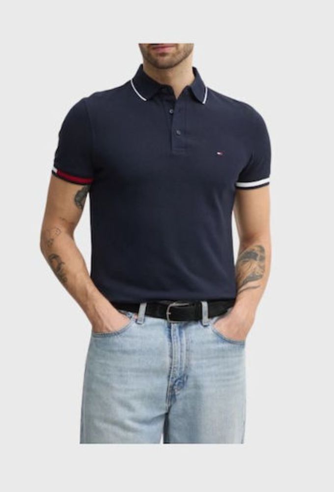 Tommy Hilfiger Polo Μπλούζα Mπλέ Σκούρο