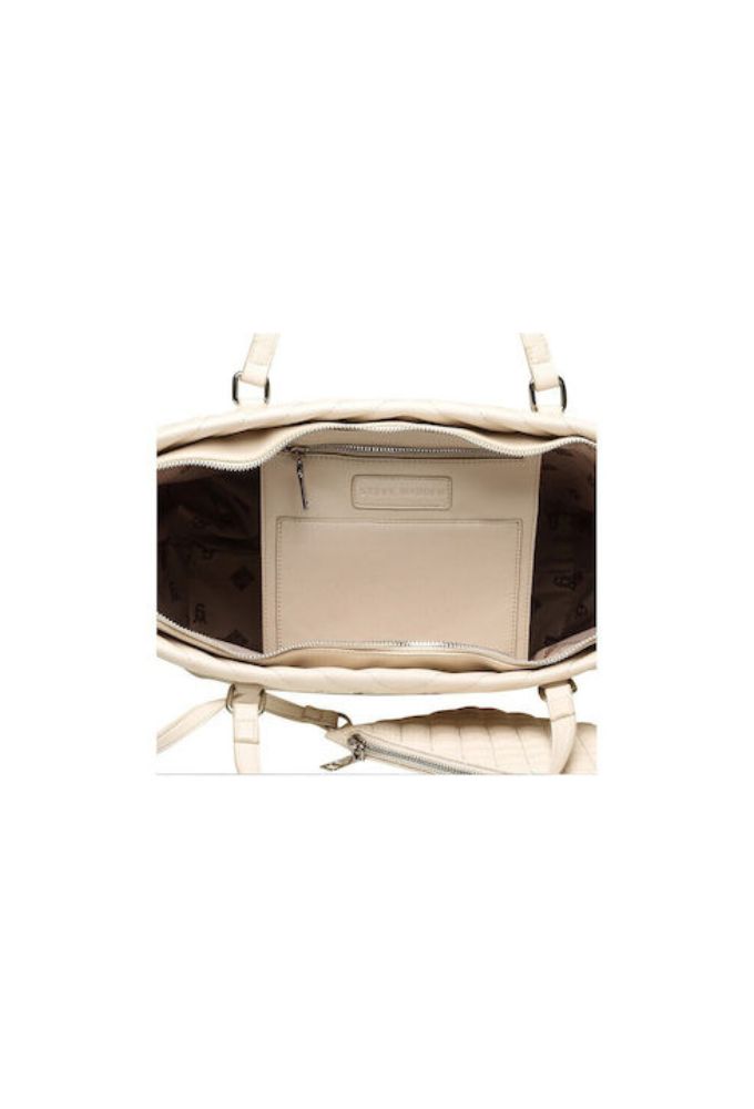 Steve Madden Γυναικεία Τσάντα Tote Χειρός Εκρού - Image 5