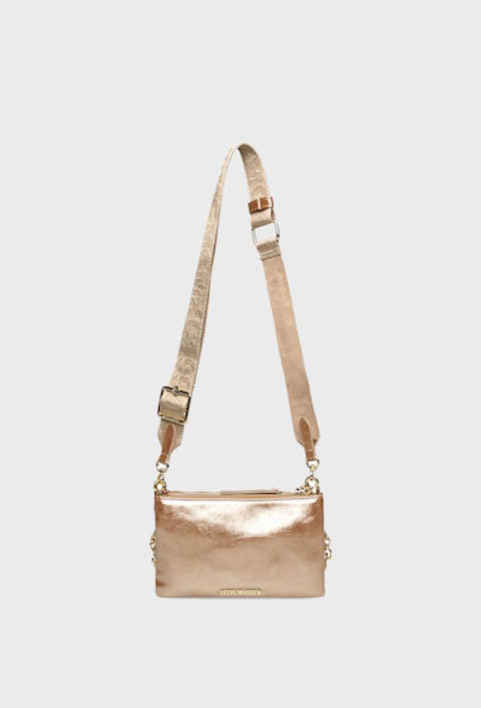 Steve Madden Γυναικεία Τσάντα Ώμου Ρόζ/Χρυσό - Image 2