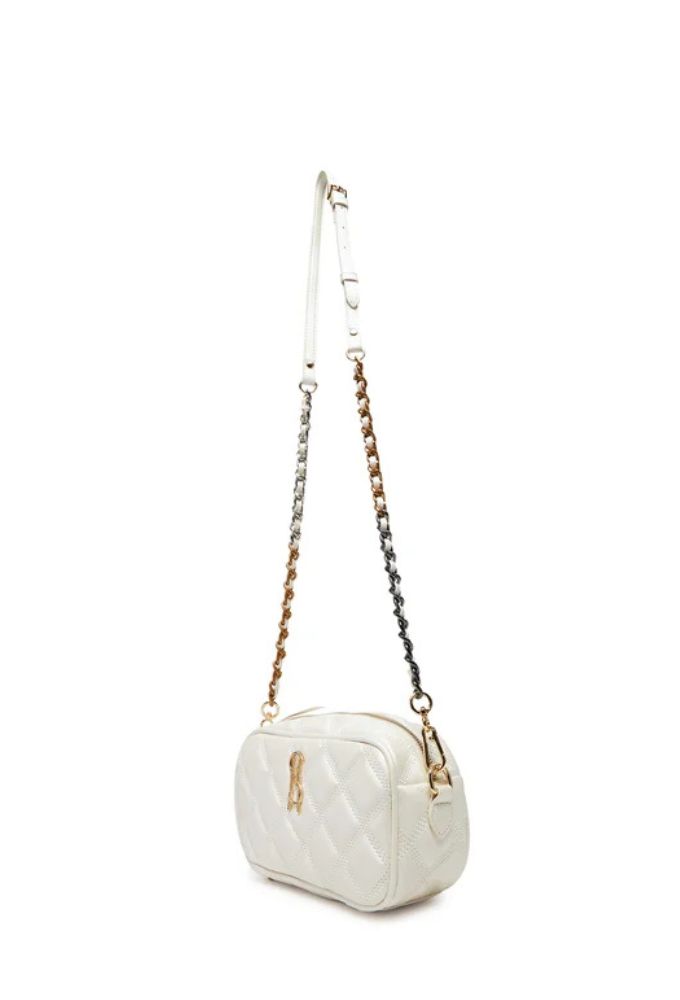 Steve Madden Γυναικεία Τσάντα Ώμου Eκρού με Αλυσίδα - Image 3