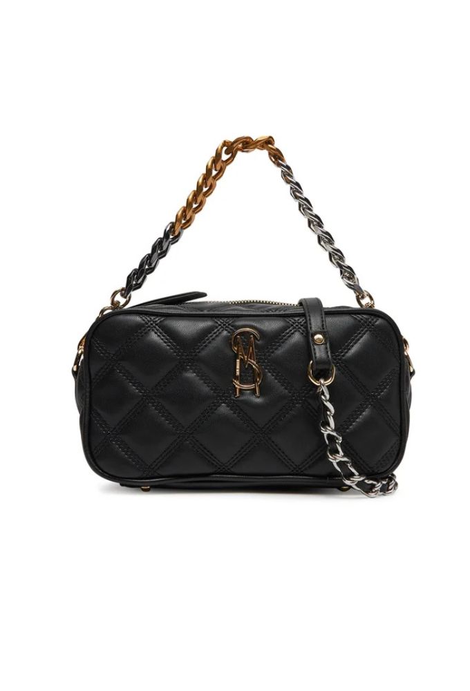 Steve Madden Γυναικεία Τσάντα Ώμου Mαύρη με Αλυσίδα