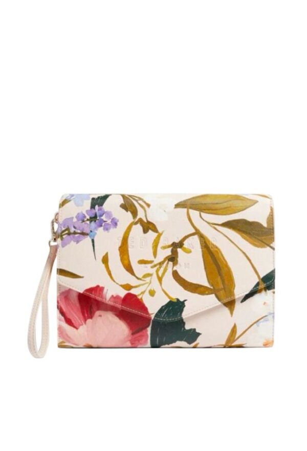 Ted Baker Floral Γυναικείος Φάκελος Ροζ