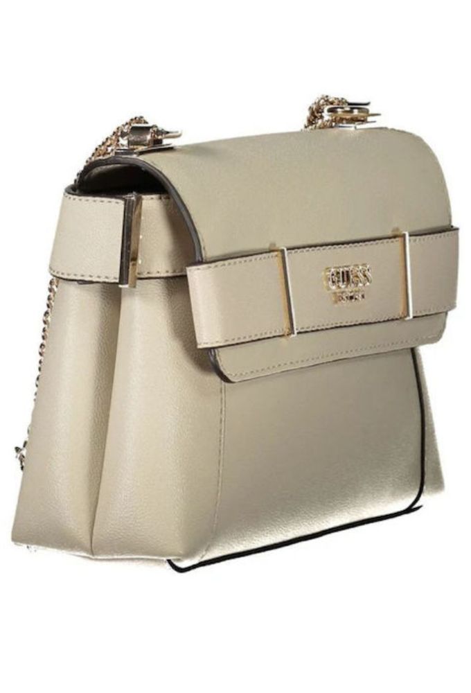 Guess Γυναικεία Τσάντα Ώμου Μπεζ - Image 4