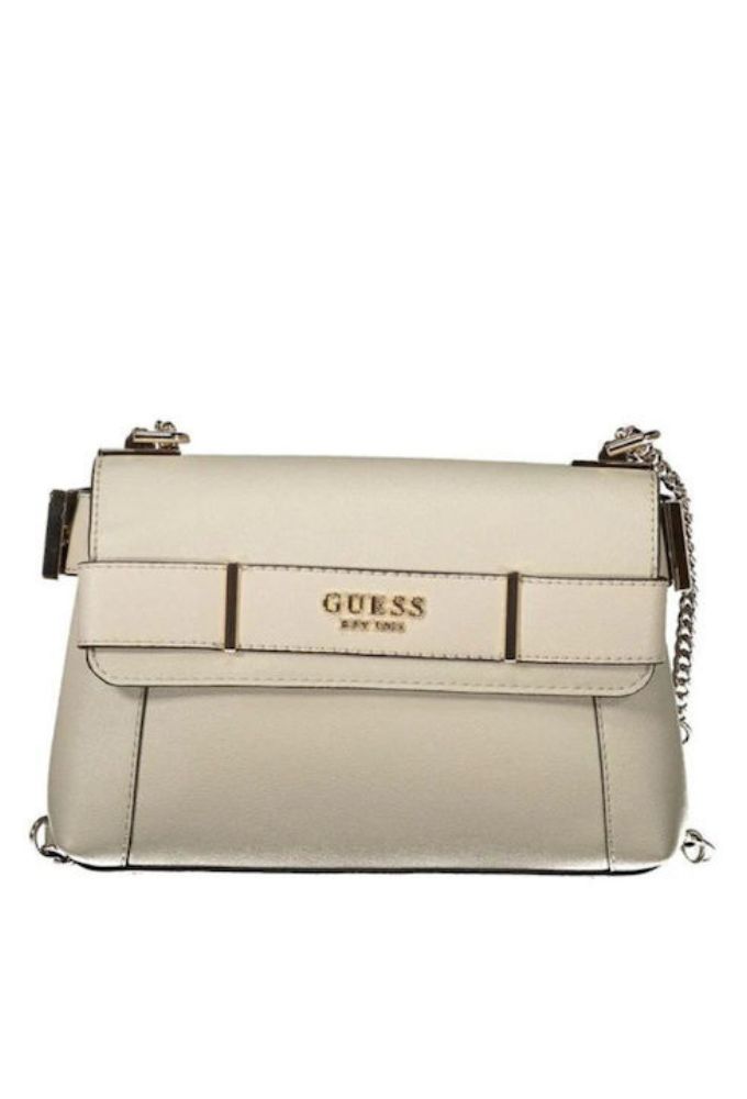 Guess Γυναικεία Τσάντα Ώμου Μπεζ - Image 3