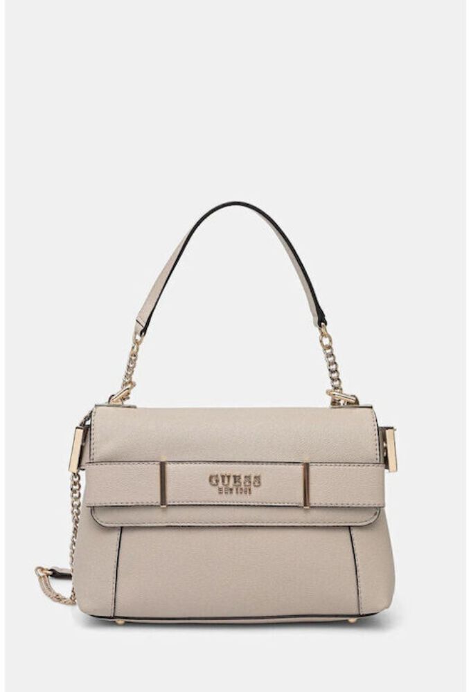 Guess Γυναικεία Τσάντα Ώμου Μπεζ