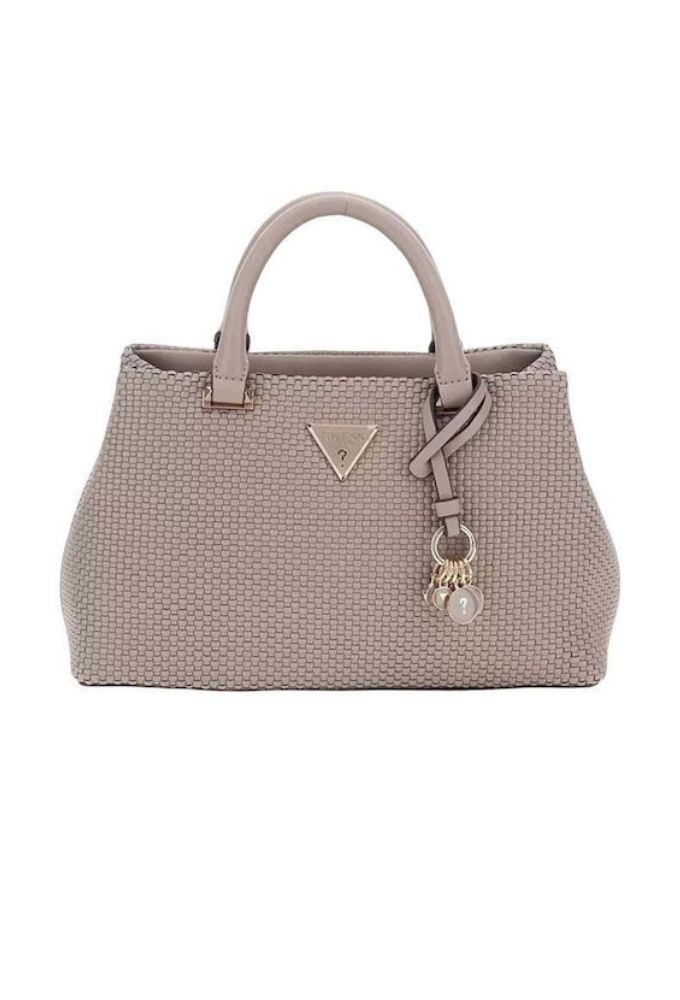 Guess Γυναικεία Τσάντα Χειρός Γκρι