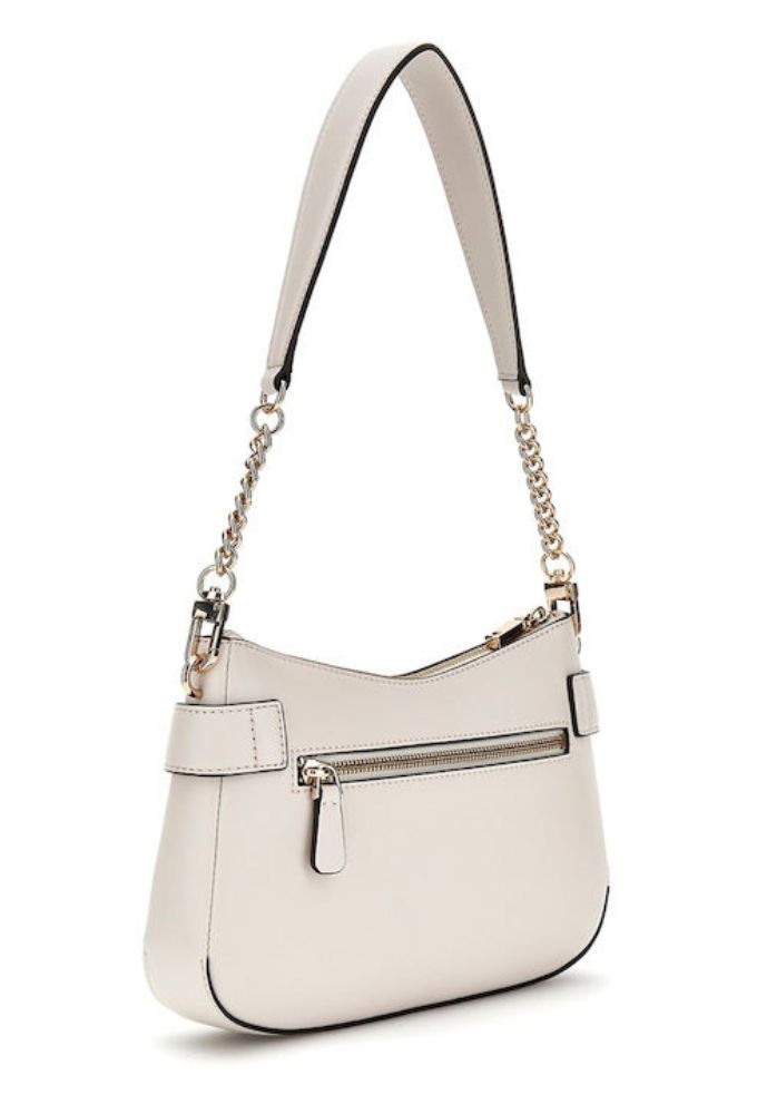 Guess Γυναικεία Τσάντα Ώμου Εκρού - Image 2