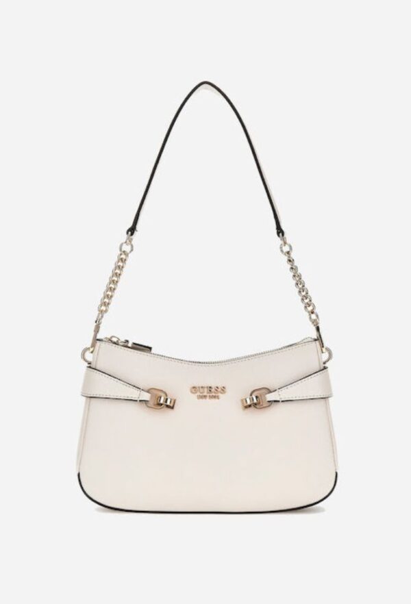 Guess Γυναικεία Τσάντα Ώμου Εκρού