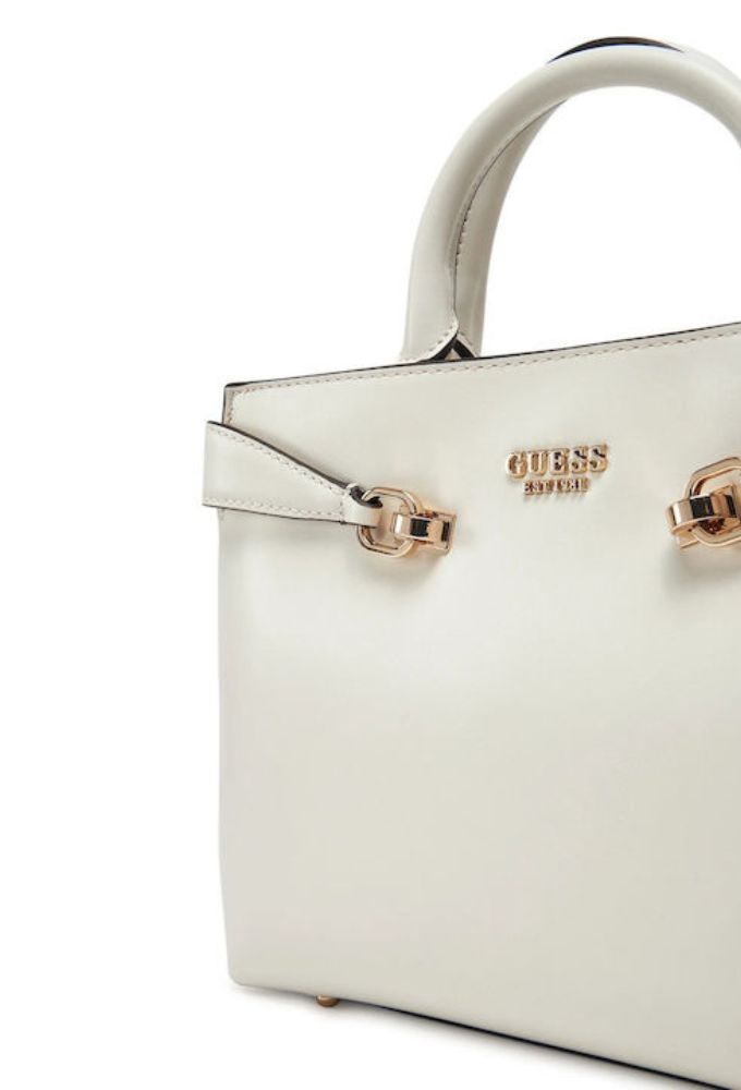 Guess Γυναικεία Τσάντα Ώμου Μπεζ - Image 3