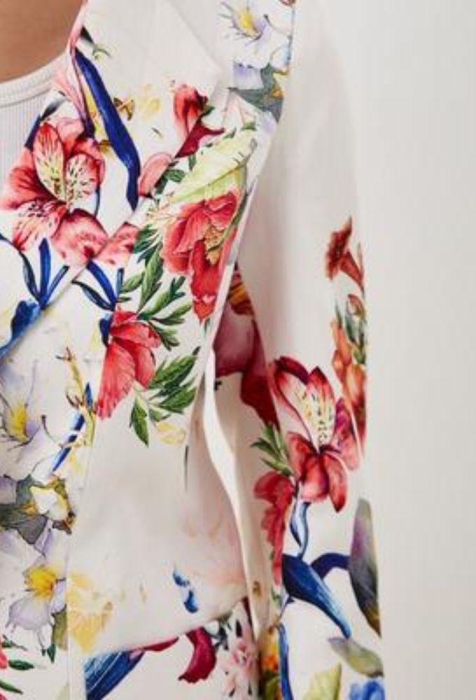 Guess Marciano Σακάκι Floral Λευκό - Image 5