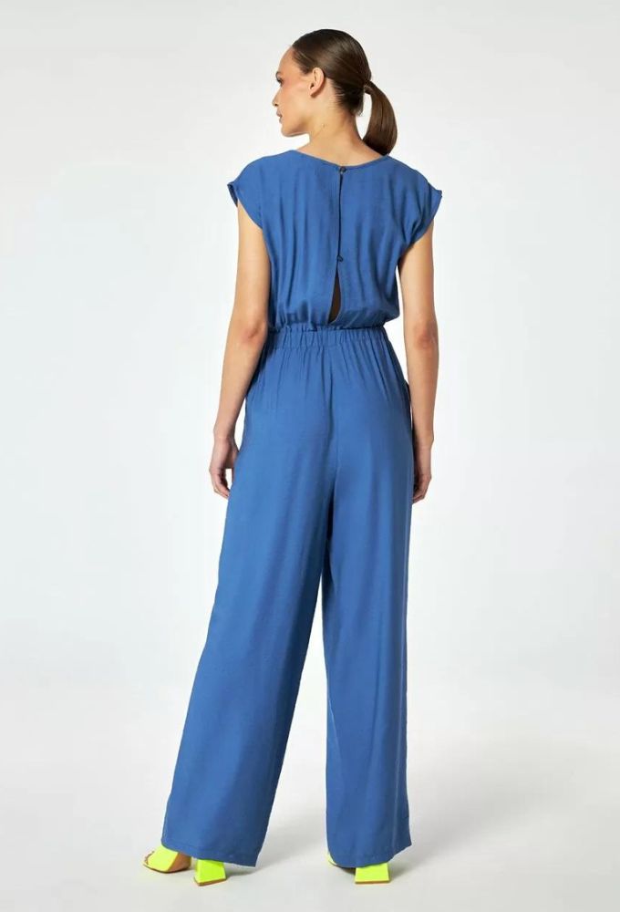 Forel Γυναικεία Κοντομάνικη Ολόσωμη Φόρμα Μπλε - Image 3