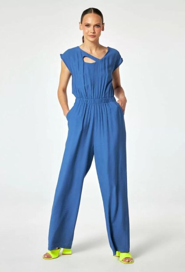 Forel Γυναικεία Κοντομάνικη Ολόσωμη Φόρμα Μπλε