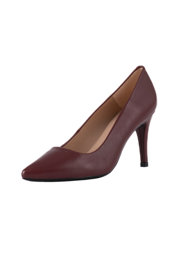 Unisa Μπορντό Γόβες με Ψηλό Τακούνι