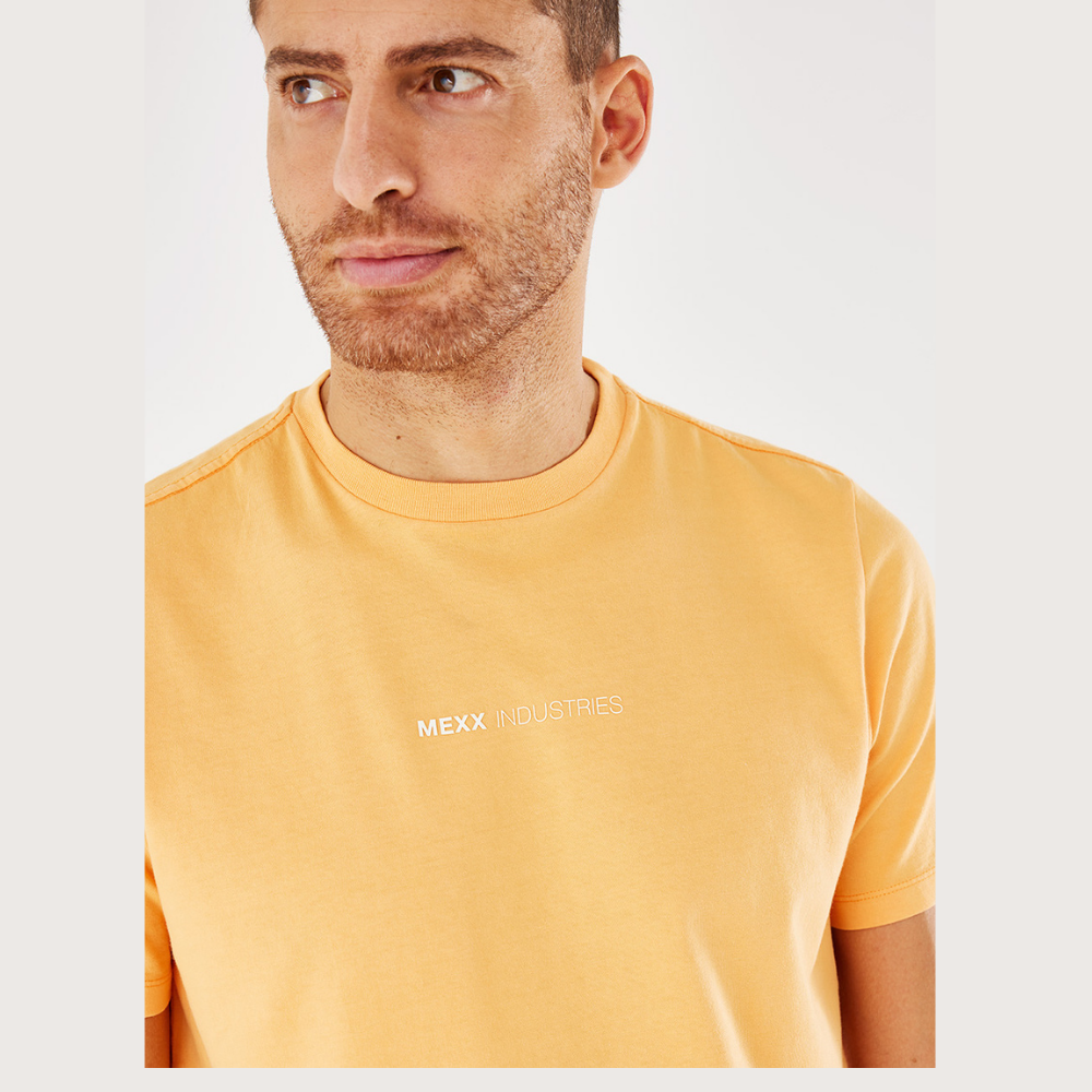 Mexx T-Shirt Πορτικαλί Με Λαιμόκοψη - Image 3