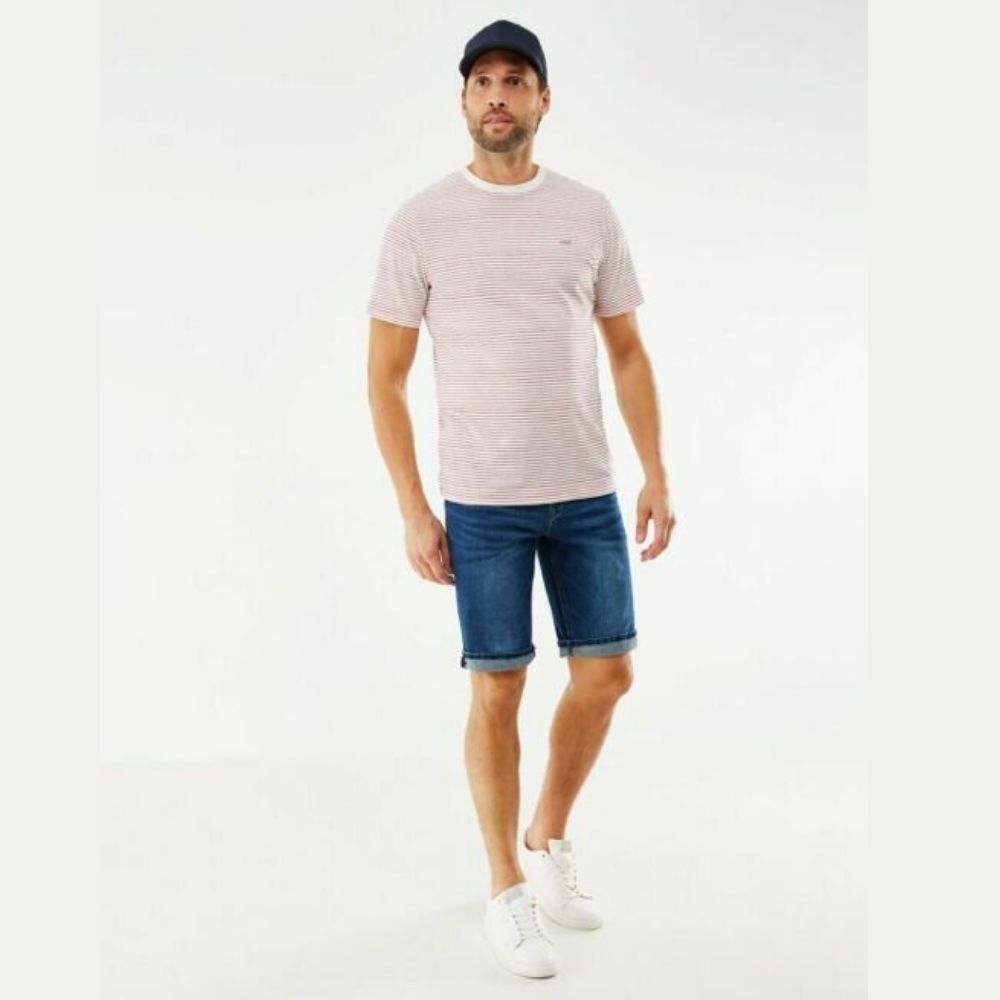 Mexx T-Shirt Ριγέ Λευκή - Κόκκινη Με Λαιμόκοψη - Image 2