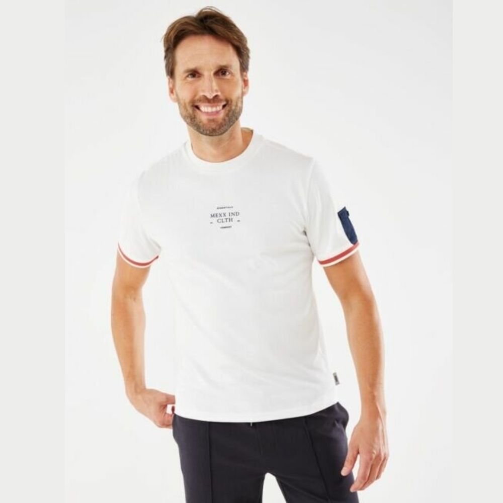 Mexx T-Shirt Με Τσεπάκι Στο Μανίκι