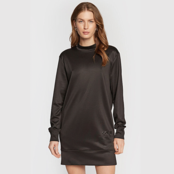 Guess Mini All Day Φόρεμα Μακρυμάνικο Μαύρο