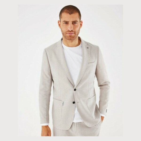 Mexx Λινό Μπέζ Σακάκι