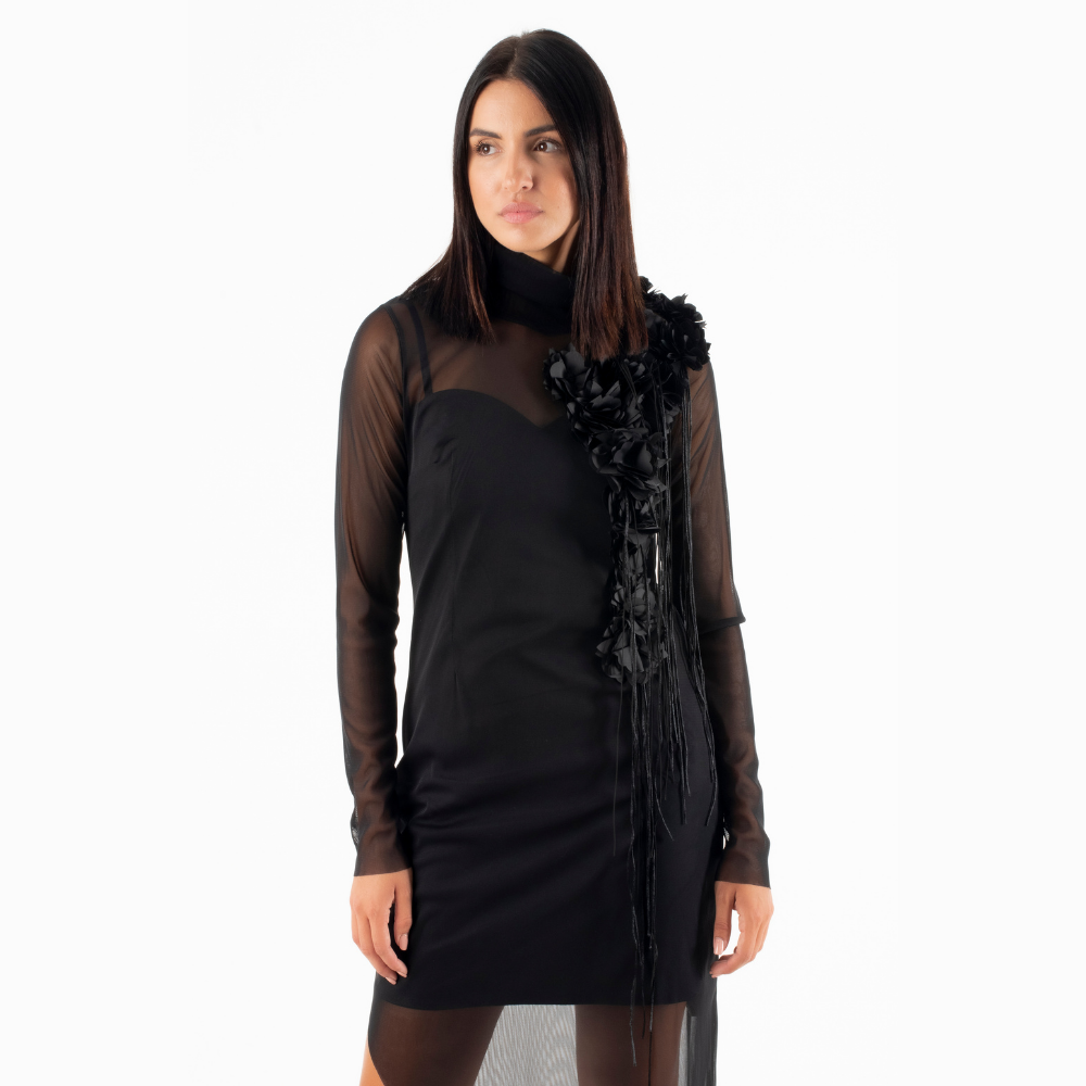 Relish Μαύρο Maxi Φόρεμα - Image 5