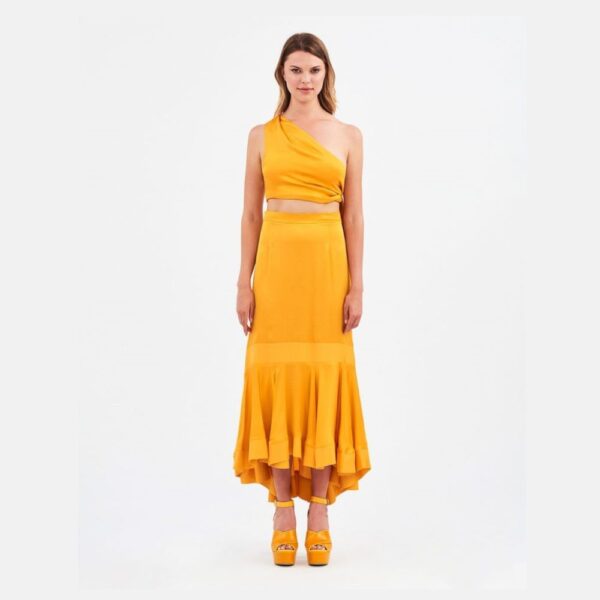 Stelios Koudounaris Κίτρινο Κροκί Σύνολο