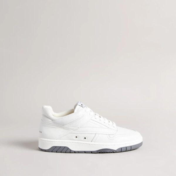 Ted Baker Εκρού Δερμάτινο Sneakers