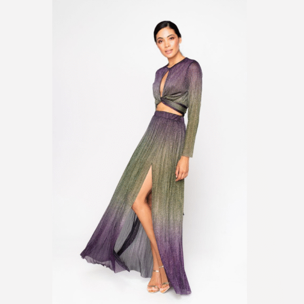 Lace Πολύχρωμο Μεταλιζέ Φόρεμα ( 2 τεμάχια)