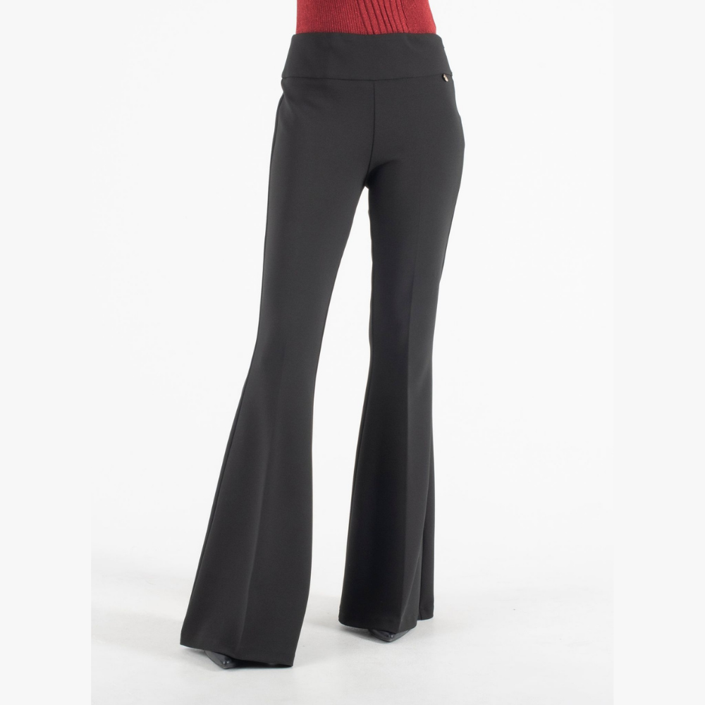 Relish Μαύρο Παντελόνι Καμπάνα