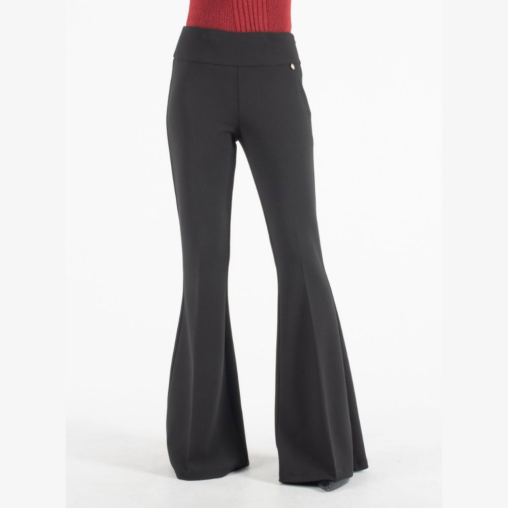 Relish Μαύρο Παντελόνι Καμπάνα - Image 3