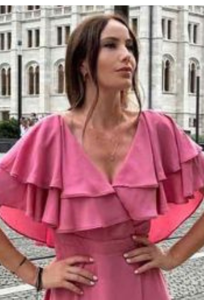 Shine2gether Maxi Αμπιγιε Ροζ Φόρεμα - Image 4