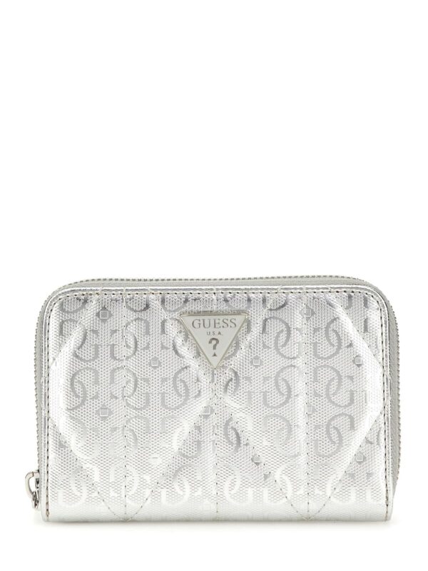 Guess Μικρό Ασημί Πορτοφόλι