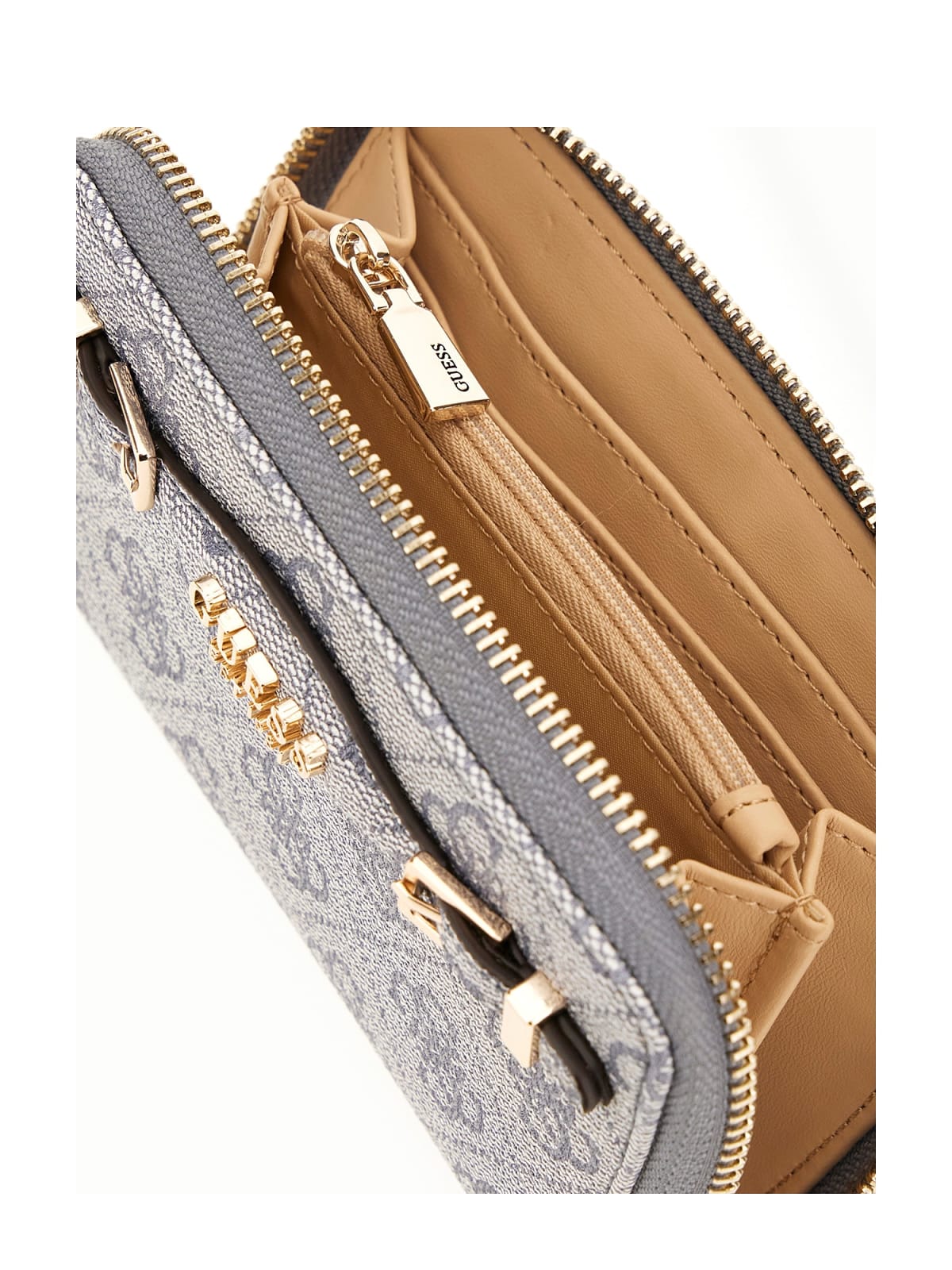 Guess Μικρό Πορτοφόλι Γαλάζιο Γκρι με διακοσμητική αγκράφα - Image 3